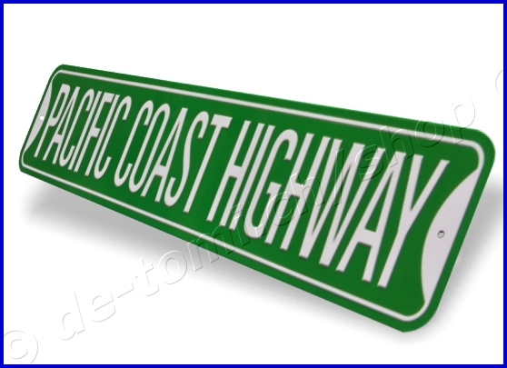 TARGA PACIFIC COAST HIGHWAY (12,5X60,5 cm) TARGA PACIFIC COAST HIGHWAY (12,5X60,5 cm)